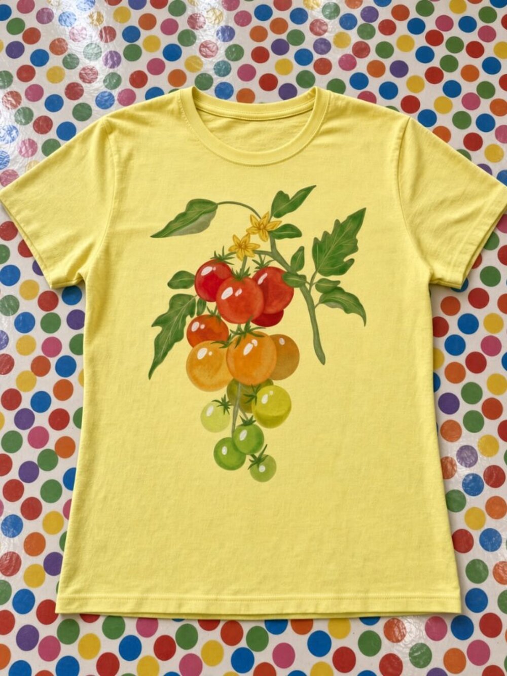 Women’s Yellow Tomato Vine Graphic Tee Gildan